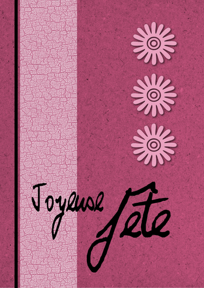 Joyeuse f&ecirc;te rose